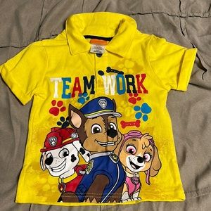 Yellow Paw Patrol Collared Shirt for Boys Size 3T